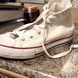 High top White converse Women's